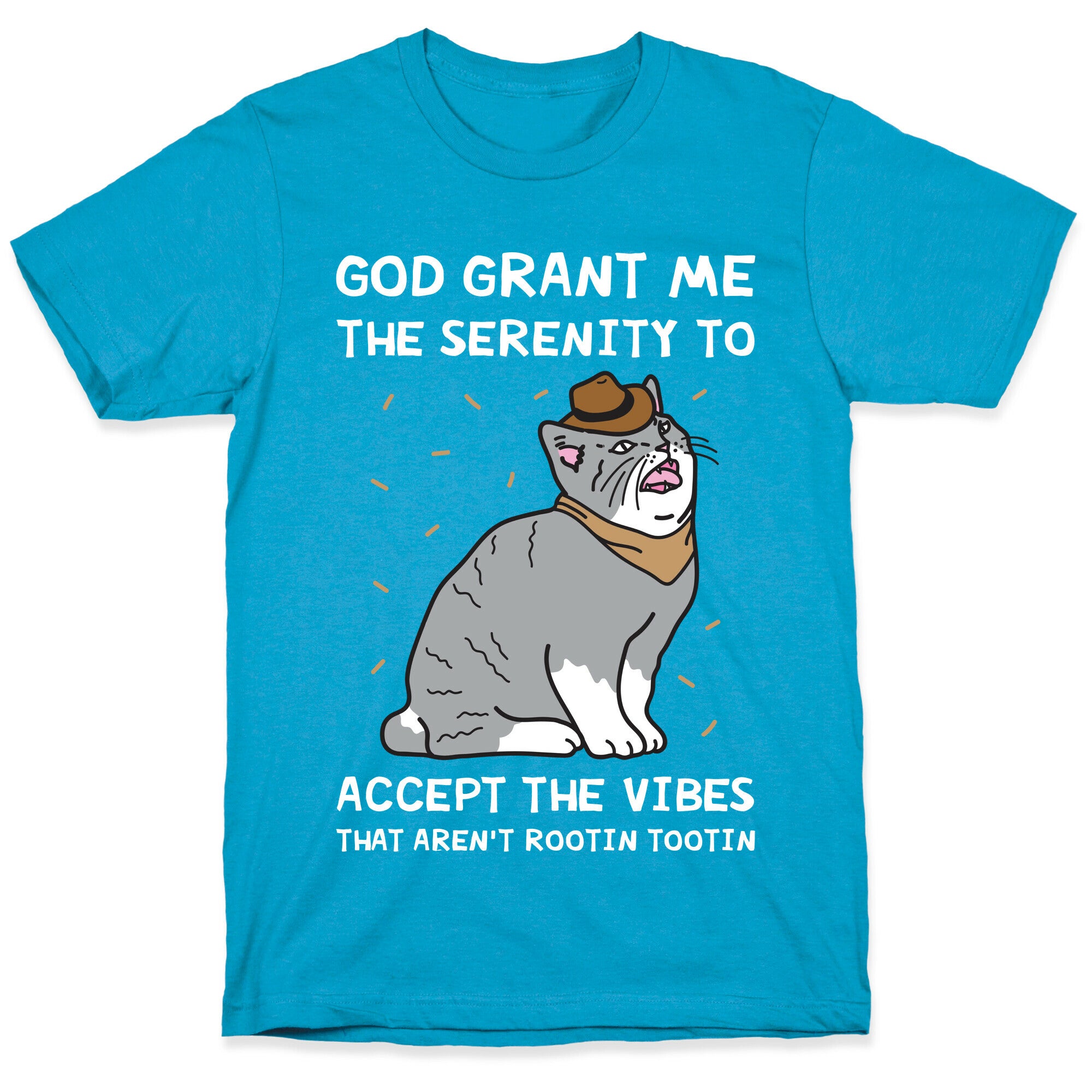 God Grant Me The Serenity To Accept The Vibes That Aren't Rootin Tootin Unisex Triblend Tee